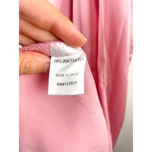 Superdown Blake High Slit Slip Maxi Dress‎ in Pink Size XXS - Picture 9 of 14